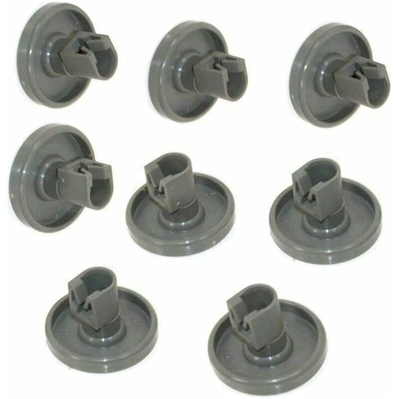 Geschirrspülerrollen – Unterkorbrollen – Außendurchmesser 4 Cm – Lagerbreite 8 Mm – Gesamtlänge 30 Mm – 8er-pack