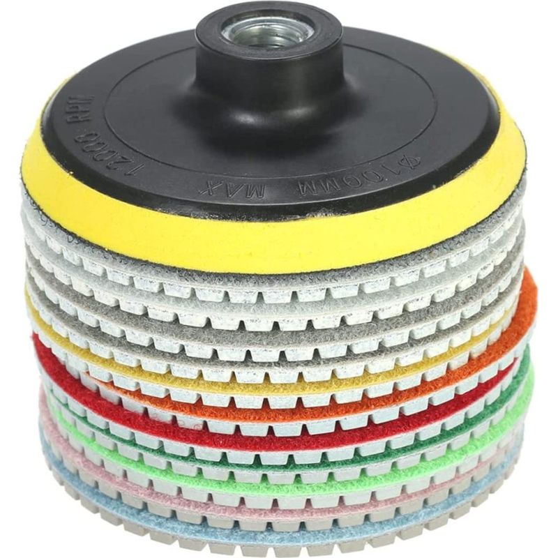 Diamantpolierscheibe - Für Fliesen, Beton Und Stein - 125 Mm - 5 Stück