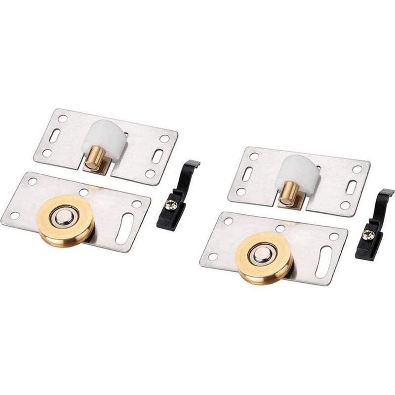Schiebetürrollen – 1,5 Mm Edelstahlrahmen – Leichtgängiges Kugellager – Becherform – Für Innentüren – 2 Paar