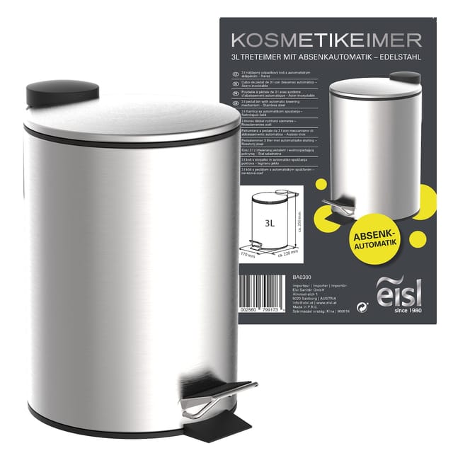 Eisl Kosmetikeimer Edelstahl 3 Liter