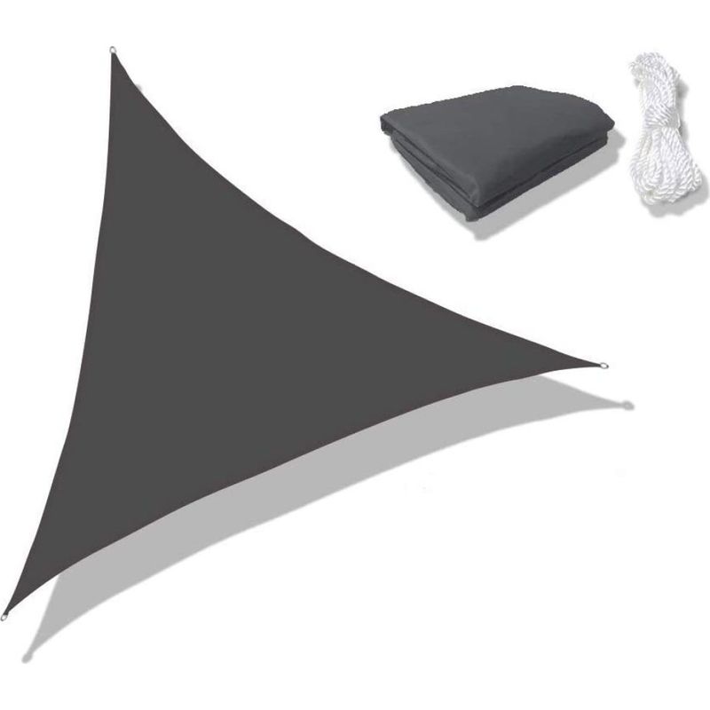 Sonnensegel – 4 M X 4 M X 4 M – Dreieckig – Wasserdicht – 98 % Uv-schutz – Für Garten, Terrasse Und Außenbereich – 1 Stück