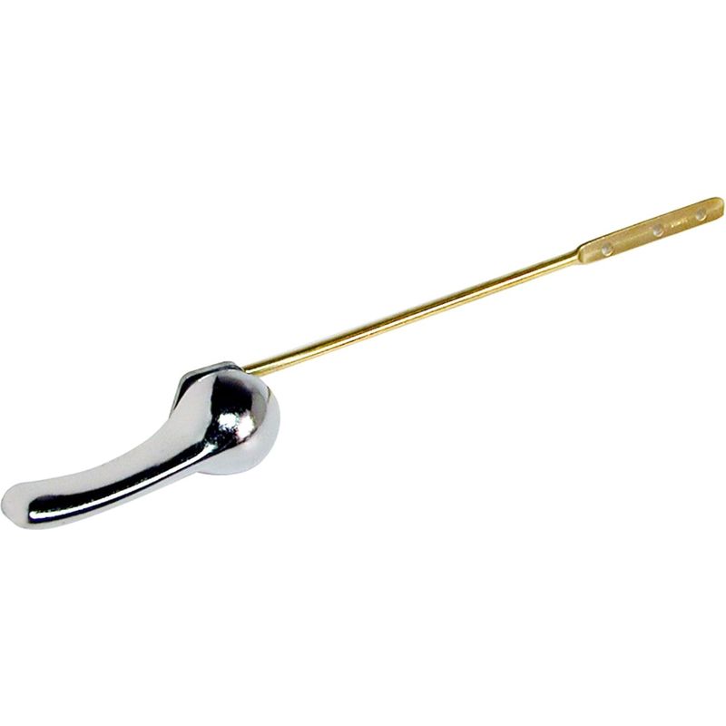 Spülgriff Für Toilette – 8 Zoll – Frontmontage – Verchromtes Aluminium – 1-teilig