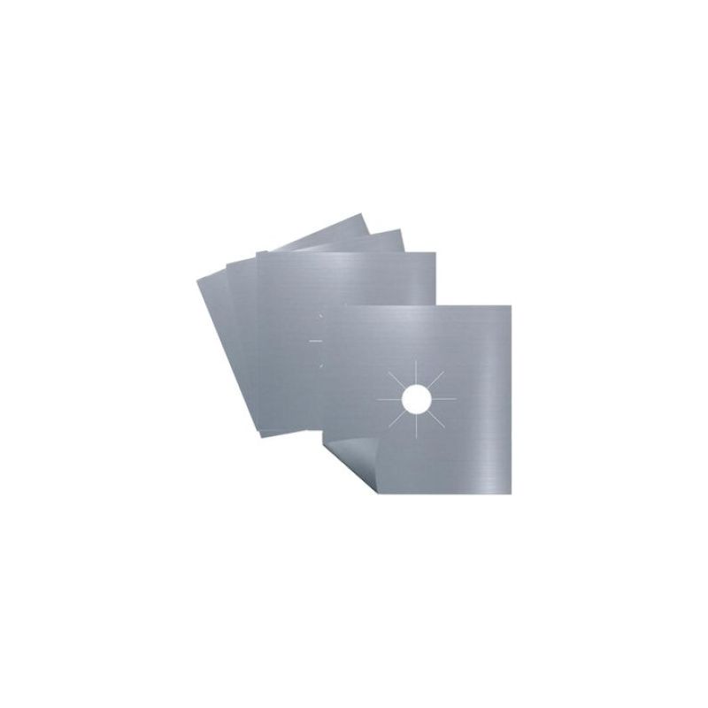 Schutzfolie Für Kochfelder – Teflon – 27 X 27 Cm – Grau – 4er-pack