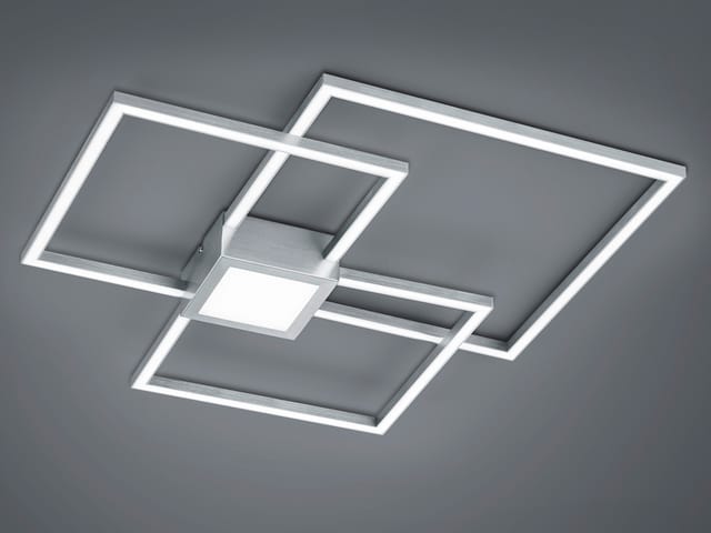 Trio LED-Deckenlampe Hydra Nickel matt 1-flammig 38 W