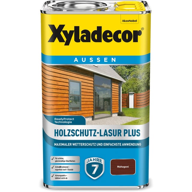 Xyladecor Holzschutz-Lasur Plus Mahagoni 2,5,