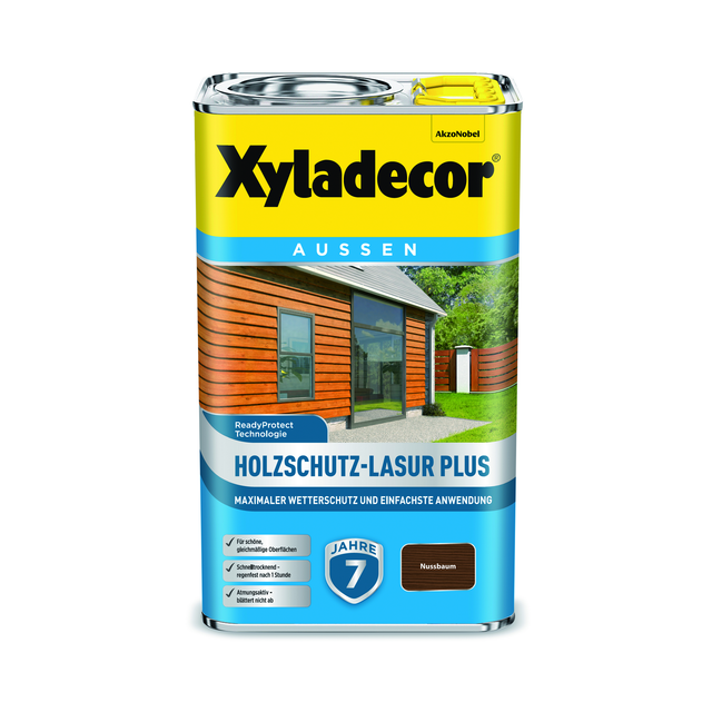 Xyladecor Holzschutz-Lasur Plus Nussbaum 2,5,