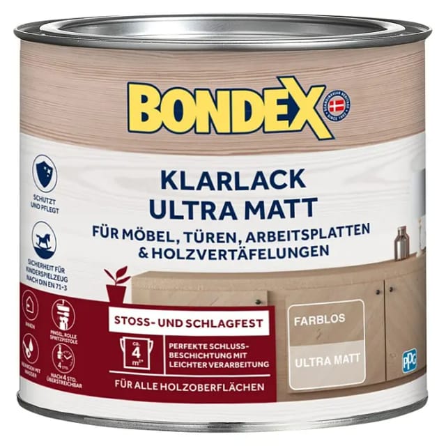 Bondex Klarlack Ultra Matt Farblos 250 ml