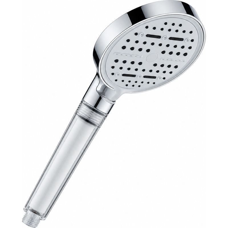 P48-a Duschkopf – Silber, 12,5 X 27 Cm, 6 Funktionen Und 6 Strahlarten