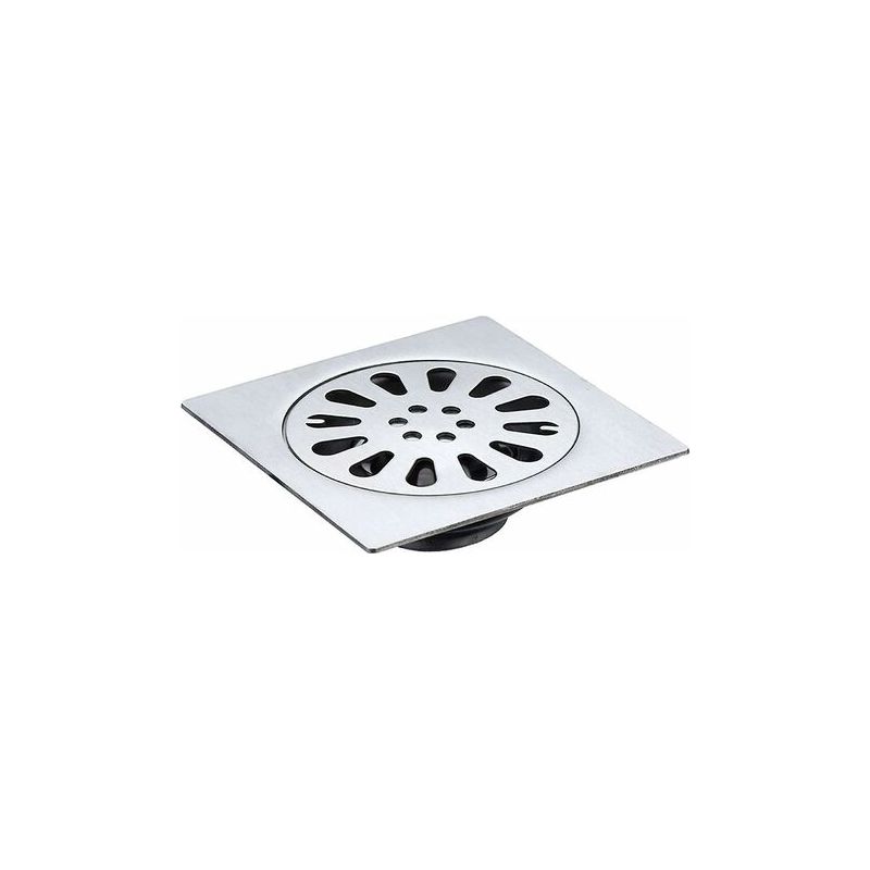 Quadratischer Bodenablaufrost – Edelstahl 304 – Für Bad, Dusche, Küche, Garage, Keller – 1 Stück