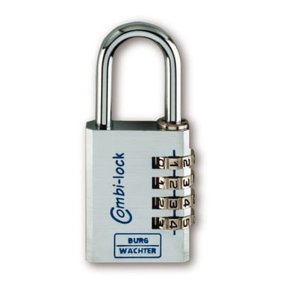 Burg Wächter Zahlen-Vorhangschloss Combi Lock 90 20 Chromo SB