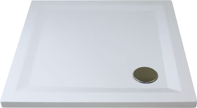Breuer Duschwanne Extraflach Flat Line Design Quadrat 80 cm x 80 cm Weiß