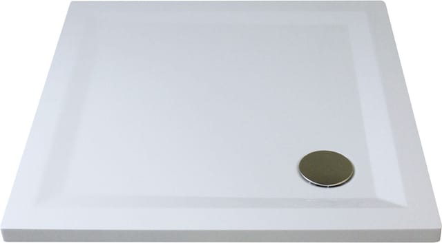 Breuer Duschwanne Extraflach Flat Line Design Quadrat 100 cm x 100 cm Weiß