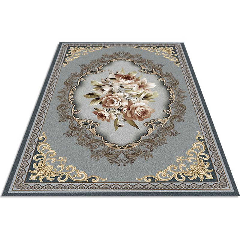 Badematte – Damastblattmuster, Grün-gold – Rutschfestes Latex – 50 X 80 Cm – 1 Stück