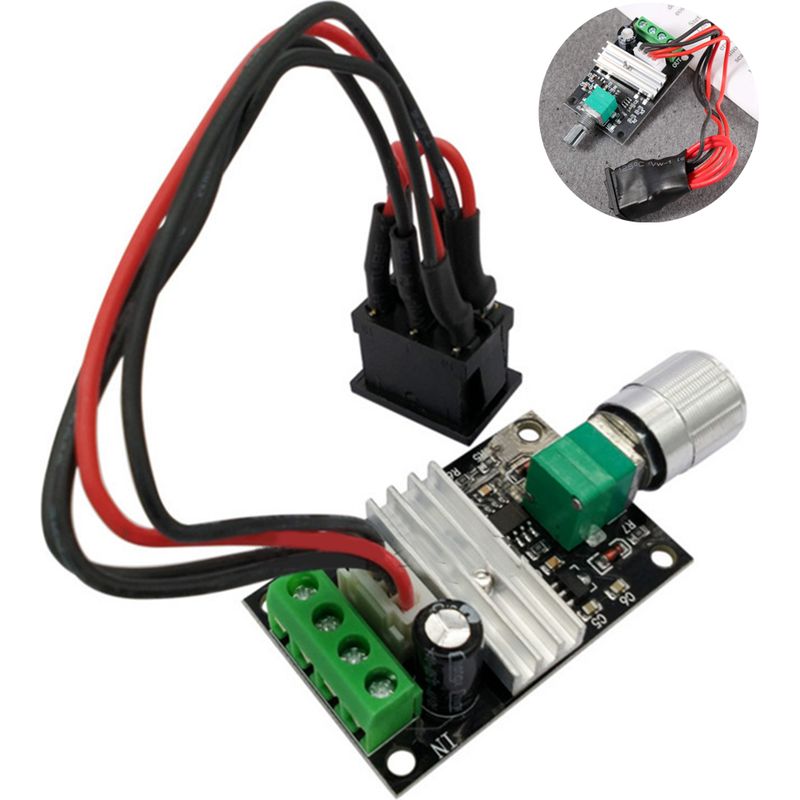 Drehzahlregler Für Gleichstrommotoren – Pwm 6v 12v 24v 3a – Ein/aus- Und Drehrichtungsfunktion – Für Gleichstrommotoren – 1 Stück