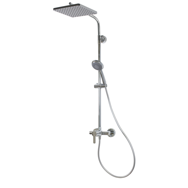 Breuer Duscharmatur Aquamaxx 310 mit Einhebelmischer eckige Kopfbrause