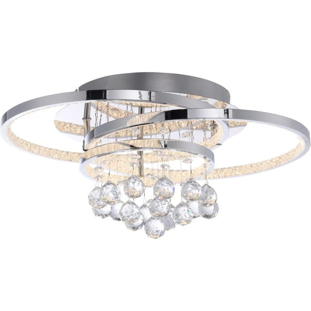 Paul Neuhaus LED-Deckenleuchte Rotazo Chrom 45 x 33 cm