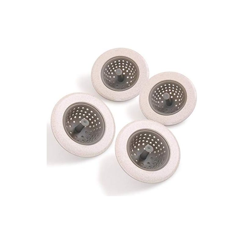 Silikon-spülbeckensieb – 115 Mm Durchmesser – Verbreiterte Ränder – Für Küchenspülen – 4er-pack