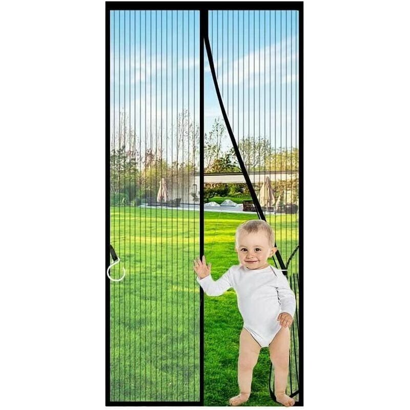 Magnetischer Türschutz – Polyester 80 X 200 Cm – Für Standard-innen- Und Außentüren – 1 Stück