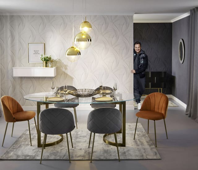 Erismann Vliestapete Guido Maria Kretschmer Fashion for Walls 3 Millenium Beige