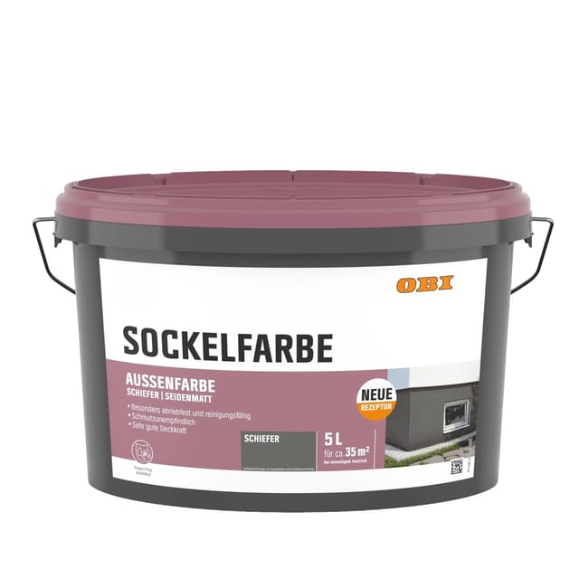 OBI Sockelfarbe Schiefergrau 5,