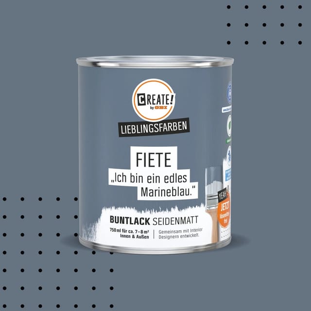 CREATE! by OBI Buntlack Lieblingsfarbe Fiete Marineblau Seidenmatt 0,75,