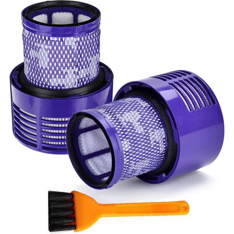 Zqyrlar 2er-pack Ersatzfilter Für Staubsauger V10 Und Sv12, Waschbar Und Wiederverwendbar, Verbesserte Filterleistung, Mit Reinigungsbürste