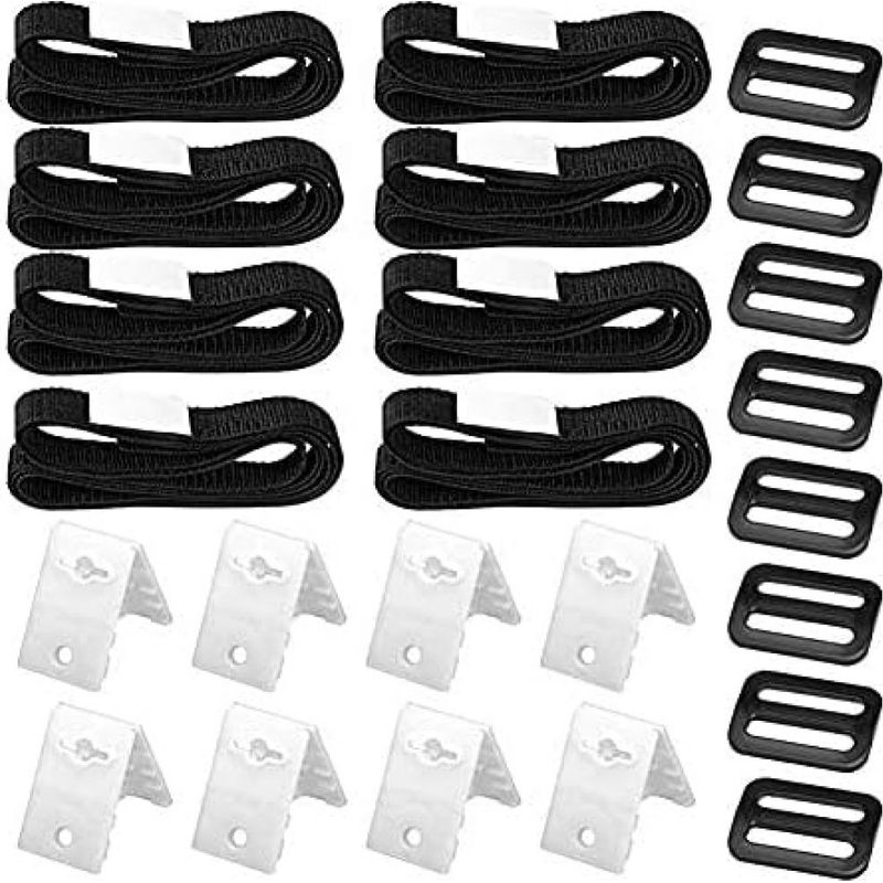 Befestigungsgurt Für Poolabdeckungsrollen – Kompatibel Mit Solarabdeckungen Von 3 Bis 7,3 M Breite Und 8 Bis 16 Mm Dicke – 8er-pack