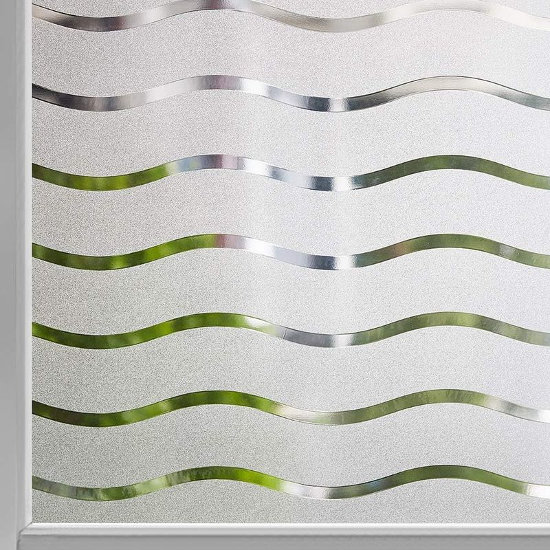 Fensterfolie – 3d-dehnbare, Blickdichte Folie Ohne Klebstoff – 96 % Uv-schutz – Für Küche, Büro, Besprechungsraum, Tür – 45 Cm X 400 Cm
