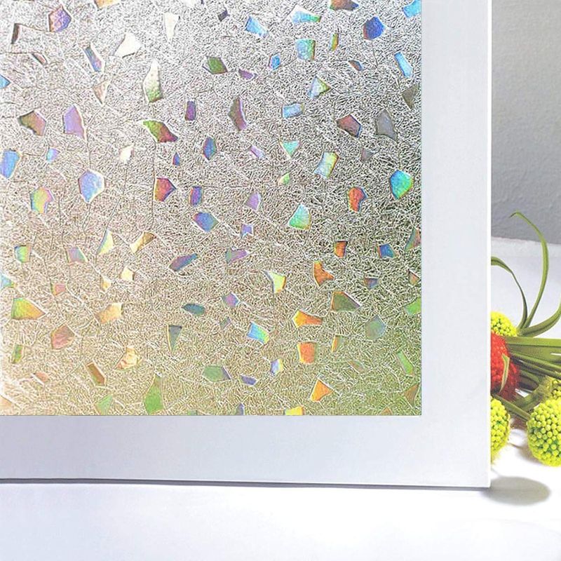 Fensterfolie – 60 X 200 Cm – Wiederablösbare, Elektrostatische Sichtschutzfolie – Für Fenster, Türen, Büros, Schlafzimmer – 1 Stück