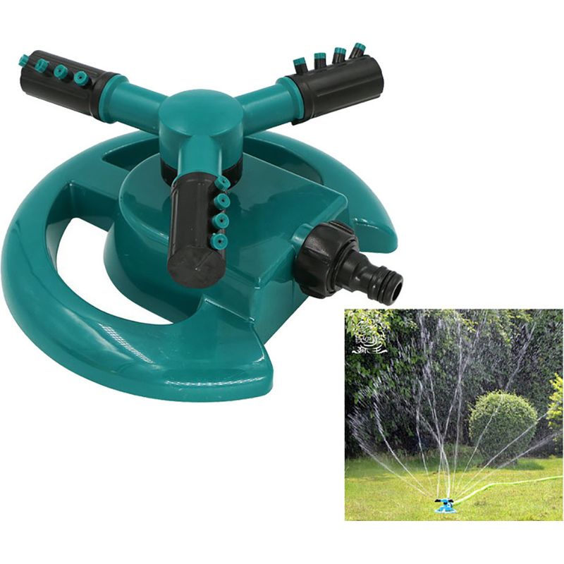 360° Drehbarer Rasensprenger – Bewässerungsgerät Für Rasen Und Garten – Kompatibel Mit Standard-gartenschläuchen – Bewässerungsdurchmesser 7,3 Bis 15 M – 1 Stück