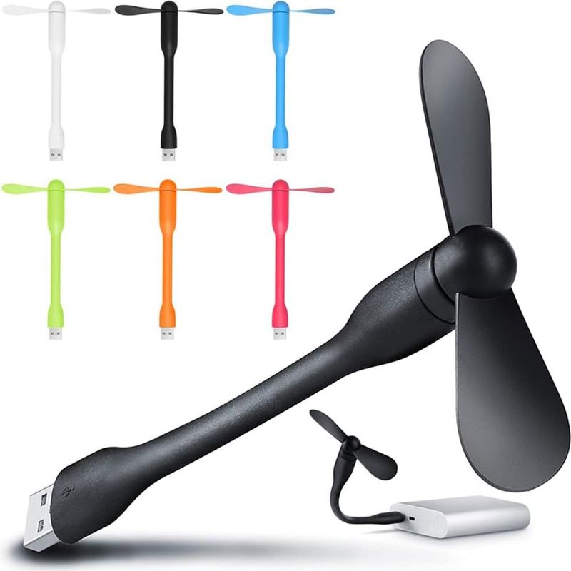 Mini-usb-lüfter – Flexibel, 5 Cm – 5 V – 1500 U/min – 25 Db – Für Laptop, Pc, Powerbank – 6 Stück