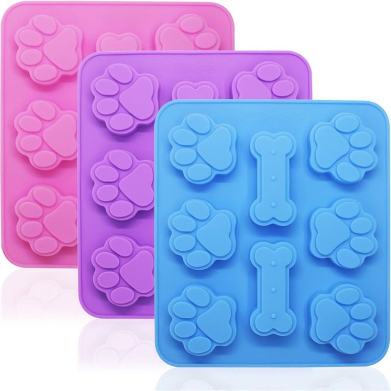 Silikon-hundeform – 8 Mulden – 17,5 X 15,5 Cm – Für Kuchen, Pralinen, Eiscreme Und Hundeleckerlis
