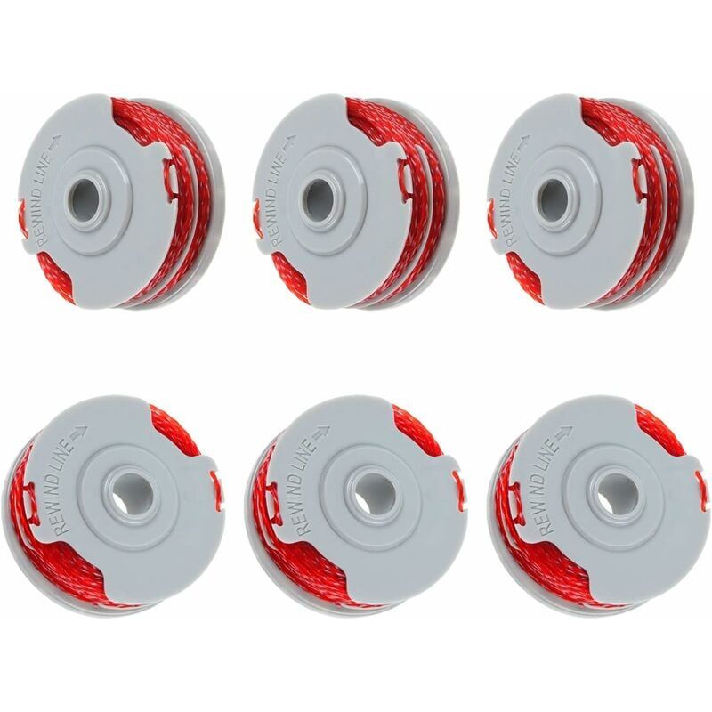 Trimmerfadenspule – 0,08 Zoll – 4,5 M – Kompatibel Mit Flymo Contour 500 Xt Power Trim Mini Auto St/xt/plus Revolution 2000-2500 Twist And Edge Modellen – 6 Stück