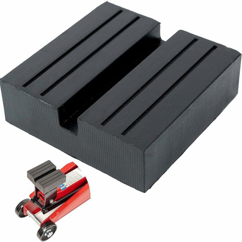 Gummierte Wagenheberauflage – 75 X 75 X 25 Mm – Für Fahrzeuge Bis 3,5 Tonnen – Rutschfest – 1 Stück