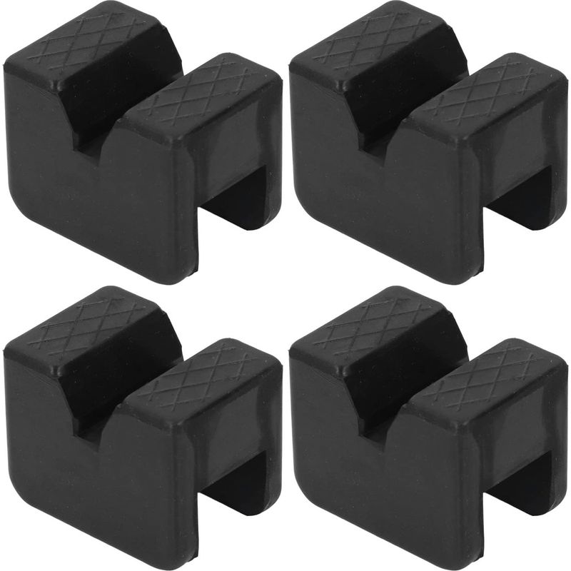 Wagenheberauflage – Gummiadapter – Für Hebebühnen – Passend Für 3-5 Tonnen Wagenheber – 50 X 63 X 44 Mm – Schwarz – 4 Stück