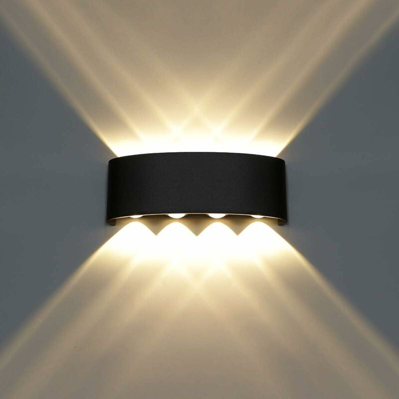 Led-wandleuchte – 8 W – Aluminium – Warmweiß – Für Wohnzimmer, Schlafzimmer, Flur, Balkon – 1 Stück