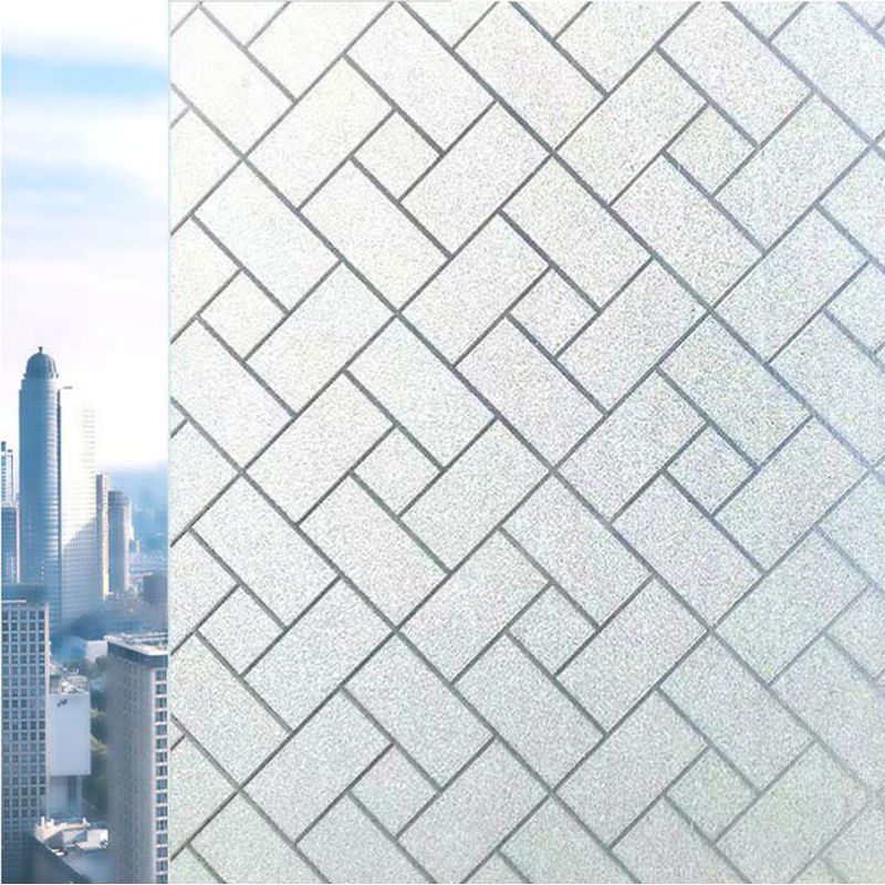 Milchglasfolie – Gemusterte Rückseite – Lichtdurchlässig Bis Blickdicht – Für Badezimmer Und Private Räume – 60 X 200 Cm