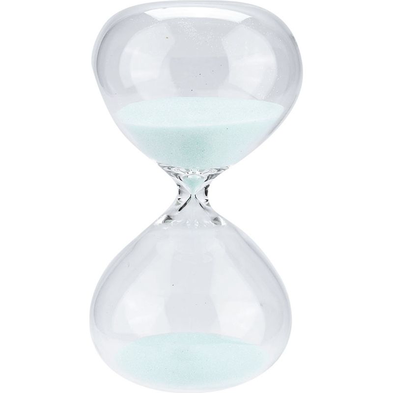 Sanduhr – Borosilikatglas – 14,5 X 7,5 Cm – 15 Minuten Laufzeit – Bürodekoration – Für Zeitmanagement – 1 Stück