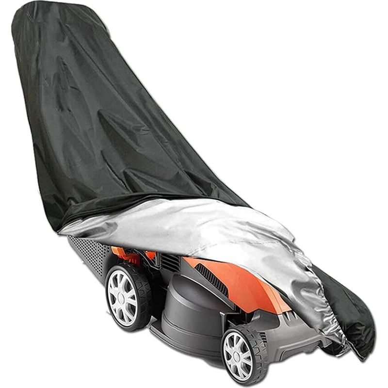 Rasenmäherabdeckung – 210d Oxford, Wasserdicht – Uv- Und Virenschutz – Abmessungen 193 X 63,5 X 112 Cm – Für Elektro- Und Benzinrasenmäher