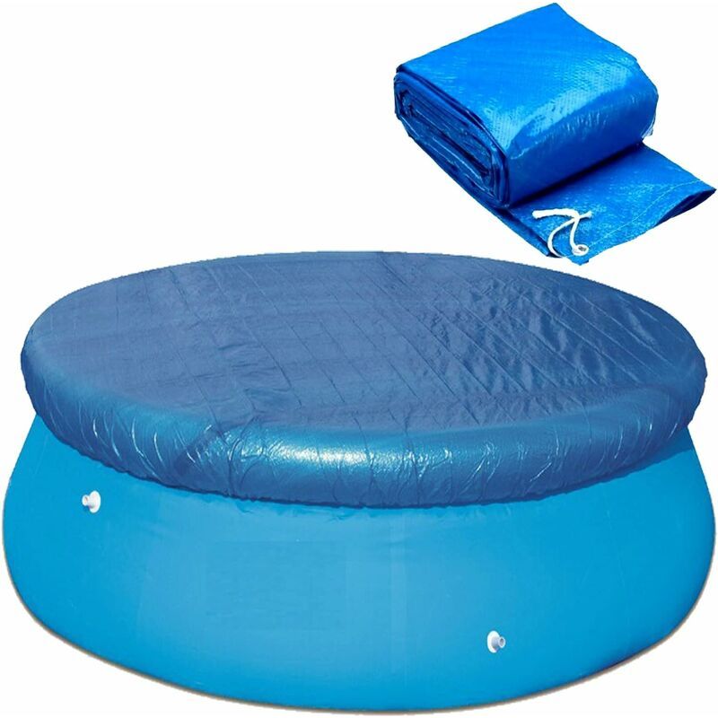 Schutzhülle Für Runde Schwimmbecken – Wasserdichtes Polyethylen – 30 Cm Überhang – Geeignet Für Becken Mit Ø 180 Cm – 1 Stück