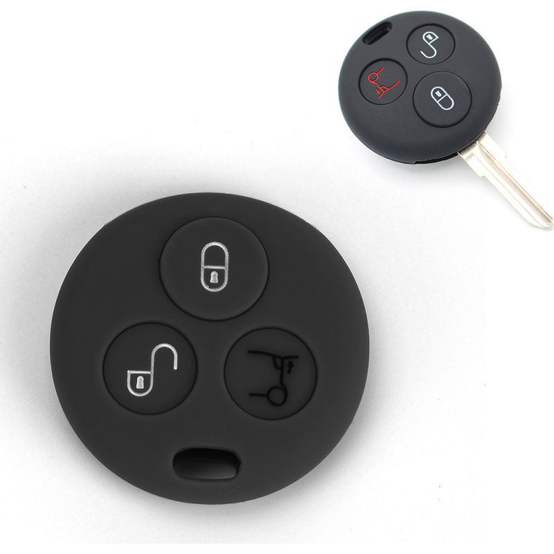 Silikonhülle Für Smart-key-fernbedienung – Stoßfest Und Rutschfest – Kompatibel Mit Smart 450 Und Fortwo Coupé Modellen Bis 2007 – 1 Stück