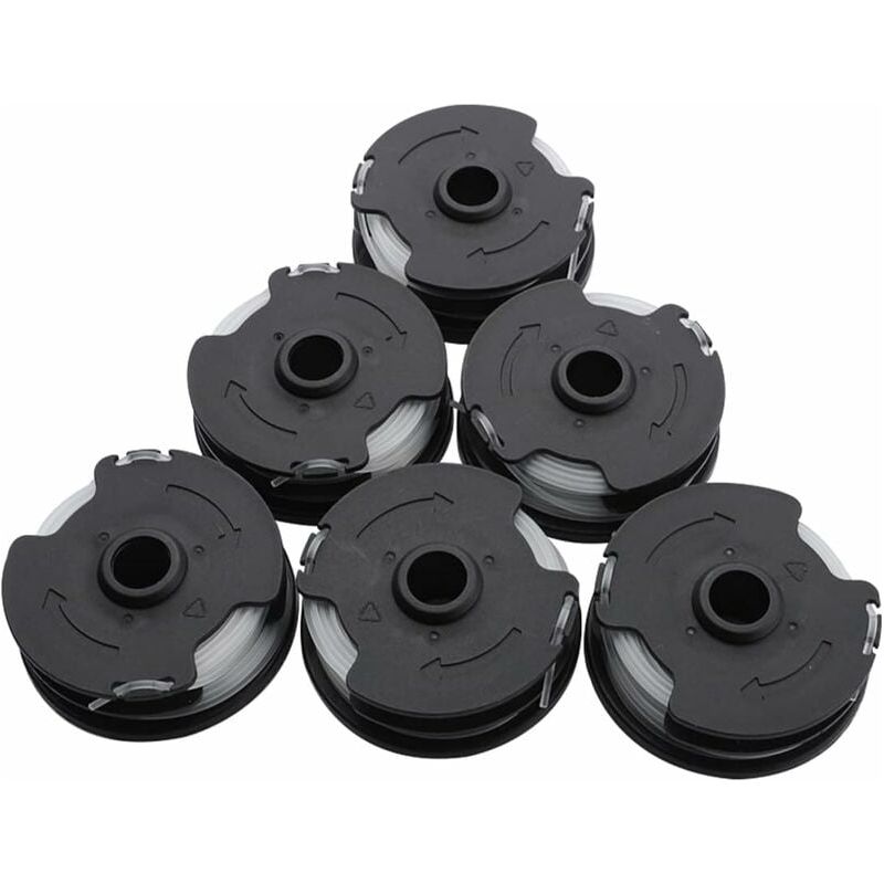 Trimmerfadenspule – 6 Stück – 27 M / 8,3 M – 1,6 Mm Durchmesser – Kompatibel Mit Parkside-modellen Prta 20-li A1 B2 C3 Prt 300 A1 Prt 550 A1 A3