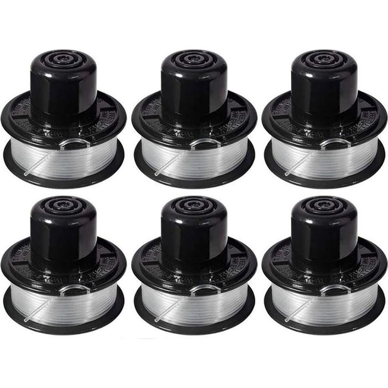 Trimmerfadenspule - Kompatibel Mit Black & Decker Gl250 Gl310 Gl360 Gl360sb - 11 M - 6 Stück