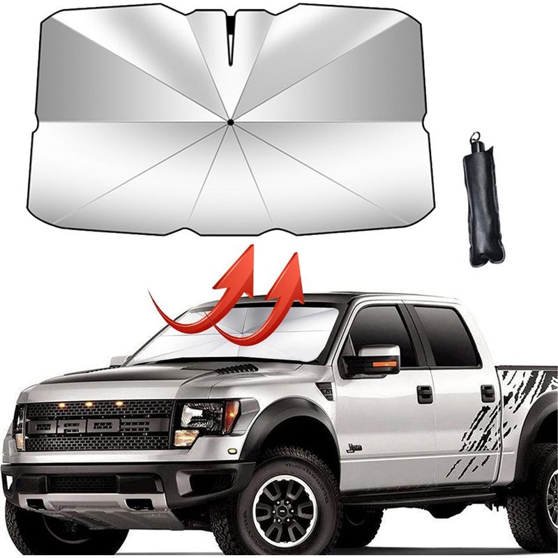 Faltbarer Sonnenschutz Für Die Windschutzscheibe – Uv-schutz – Für Autos – 142 X 79 Cm – 1 Stück