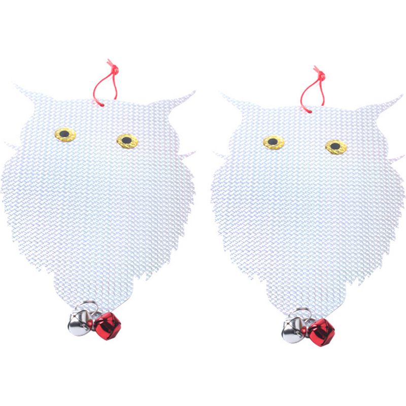 Eulen-vogelscheuche – Reflektierende, Kollisionssichere Fensterabwehr – Für Garten, Pool Und Außenbereich – 2er-pack