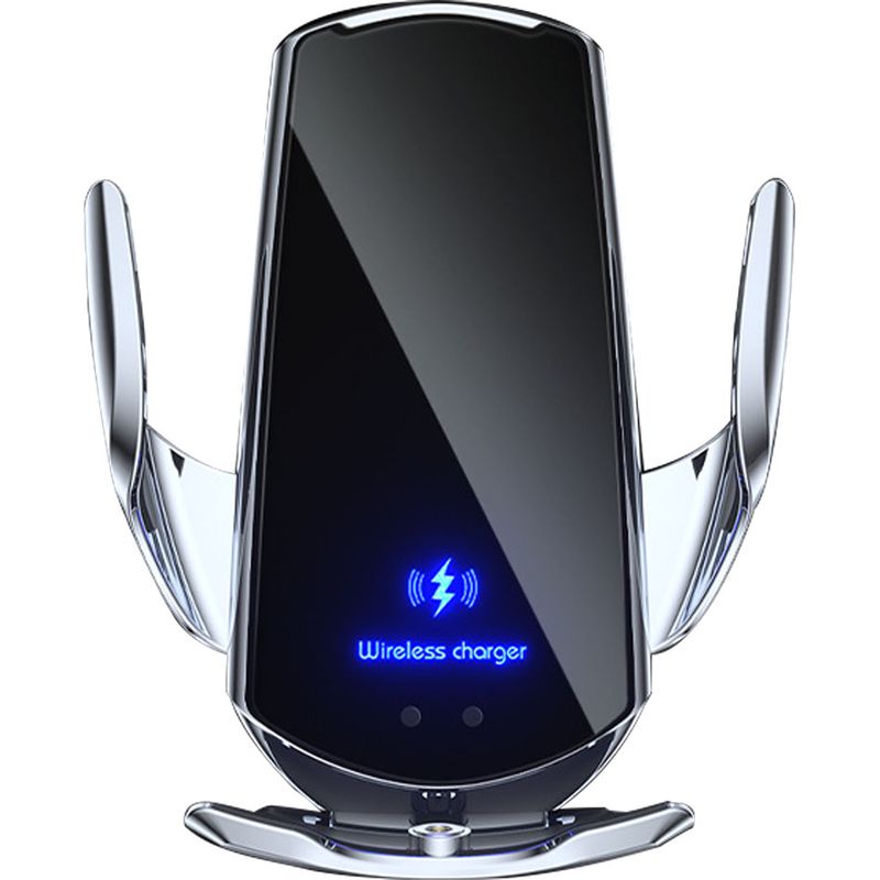 Kabellose Kfz-handyhalterung – Induktives Ladegerät Mit Verstellbarem Clip Und 360°-drehung – Für Smartphones Bis 7,5 Cm – 1 Stück