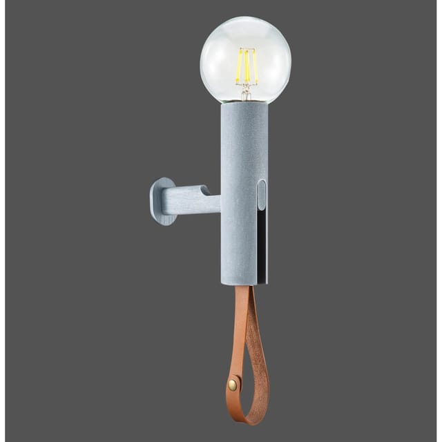 Just Light. Wandleuchte Turn me Beton H: 20,7 cm