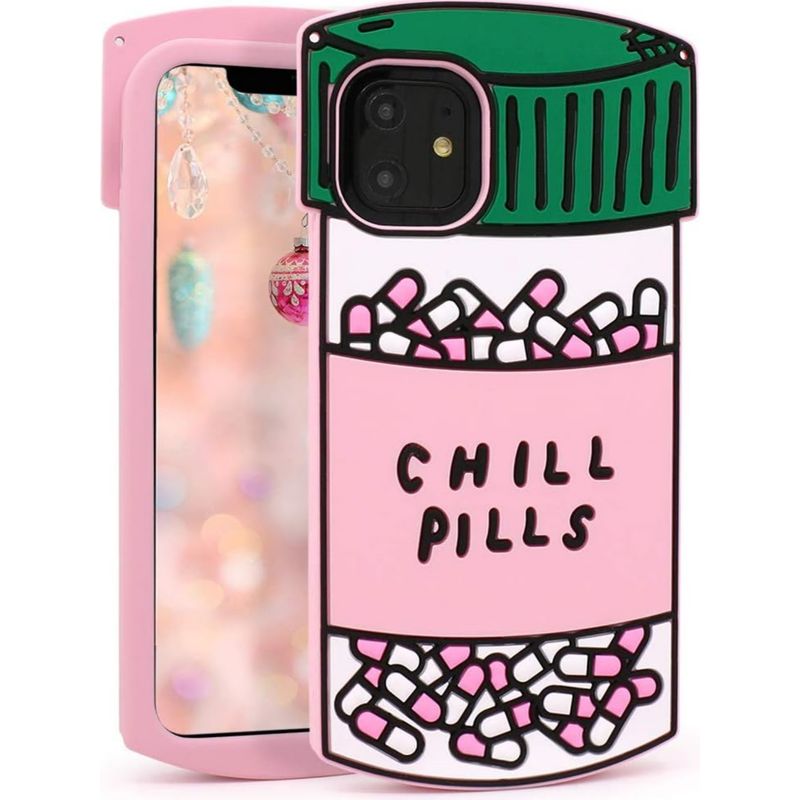 Iphone-hülle – Weiches, Stoßfestes Silikon – 3d-kapselform – Rundumschutz – Kompatibel Mit Ausgewählten Iphone-modellen – 1 Stück