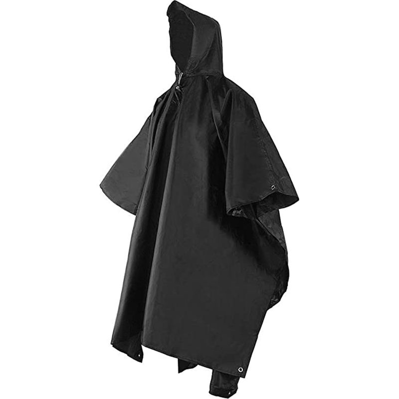 Regencape – 3-in-1, Wasserdicht, Ideal Zum Wandern Und Campen – Kompatibel Mit Großen Rucksäcken – 210d Oxford-gewebe – Einheitsgröße