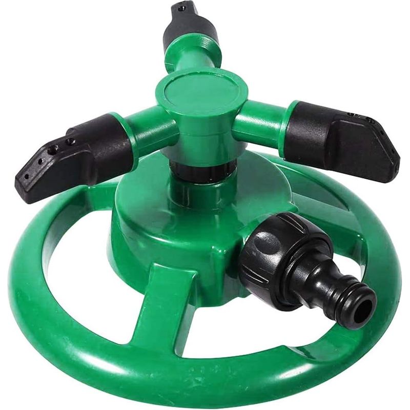 Dreiarmiger Rasensprenger – 360°-drehung – Für Rasen Und Garten – Kompatibel Mit Standard-gartenschläuchen – 1 Stück